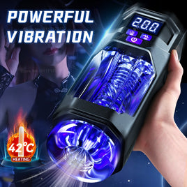 Automatic Male Masturbator Vibration Blowjob Sex Machine Real Oral Vagina Masturbation Cup for Men Pocket Pussy Vibrating Toy