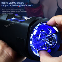 Automatic Masturbator Men Pocket Pussy Vibration Blowjob Penis Real Vagina Masturbation Cup Oral For Male Adult Sex Machine Toy