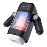 Manual Play Phone Holder Interactive Auto Male Stroker Masturbator Heating